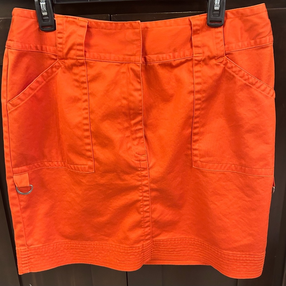 Orange Utility Skirt Sz 12